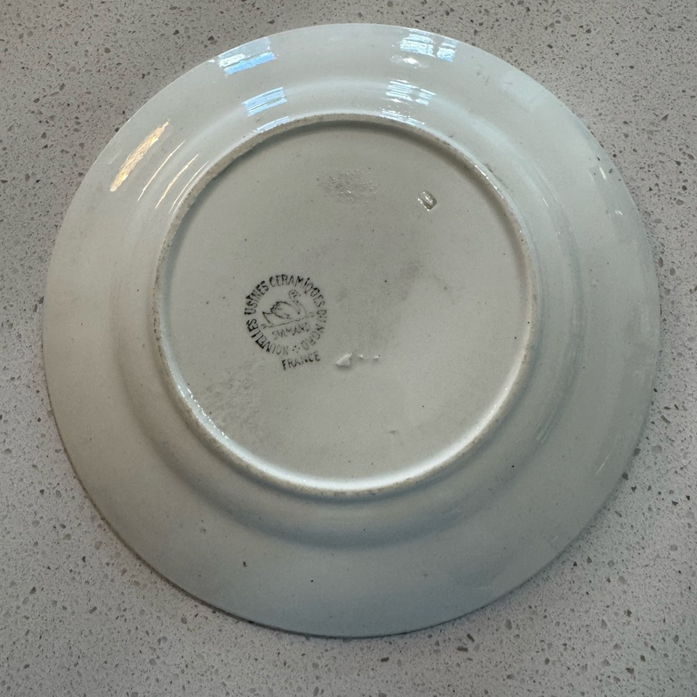 Vintage S'Amand France Equestrian Fox Hunt plate 8” - Picture 3 of 6